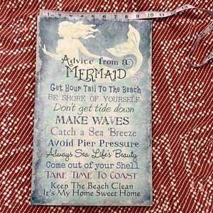 Advice from a mermaid Canvas art